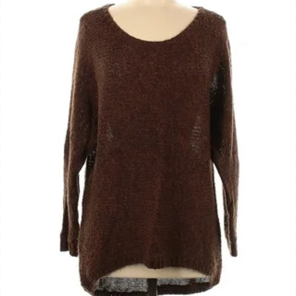 Rubbish Brown Knit Sweater Top